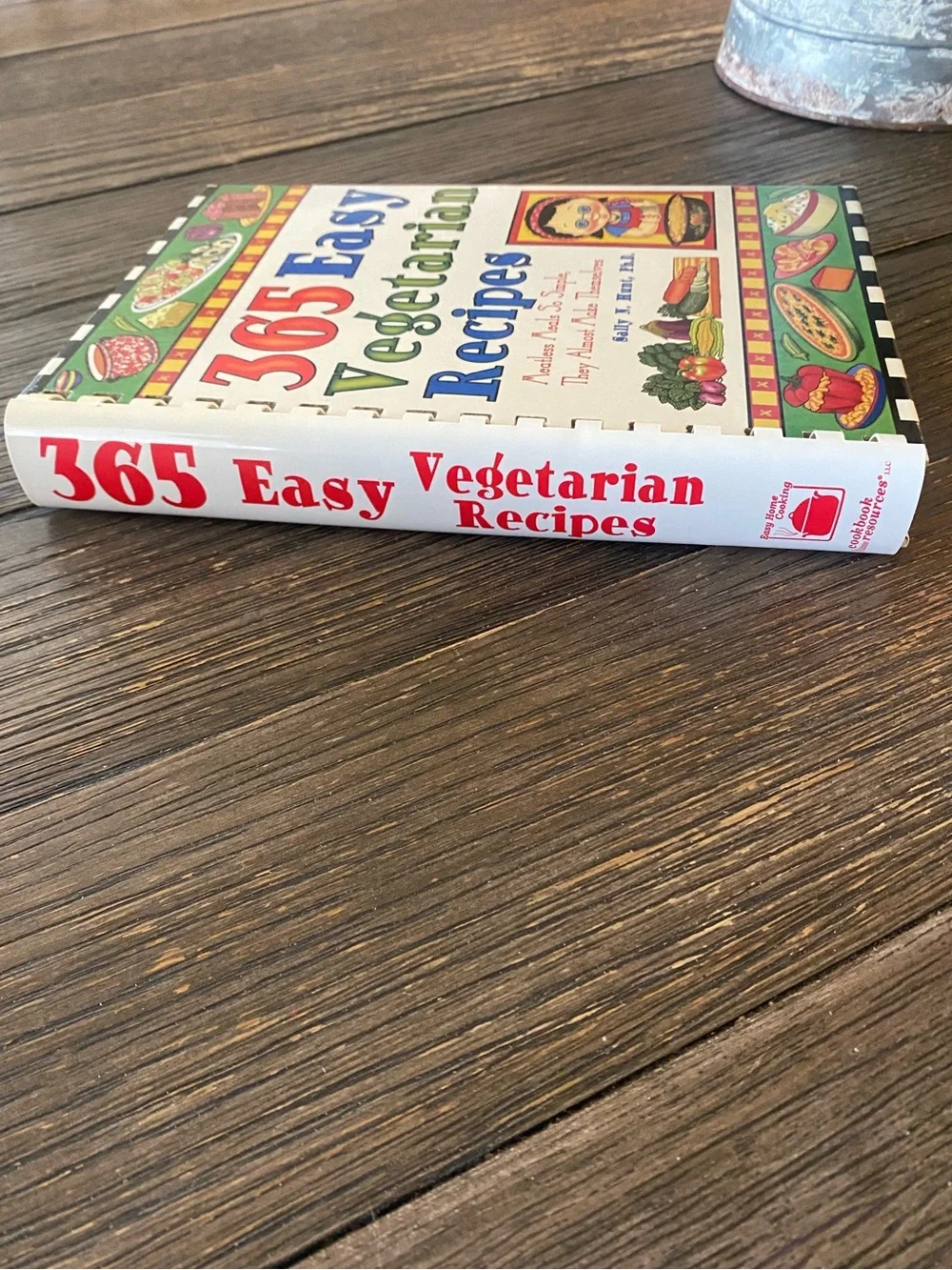 Cookbook 365 Easy Vegetarian Recipes Combination Hardback Spiral Bound Book